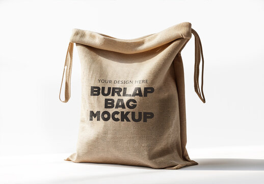 Burlap Bag Mockup