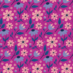 pattern seamless flower summer decor