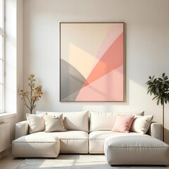 modern living room with sofa