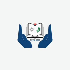 3308 educational logo school college university learning institute book academy organization