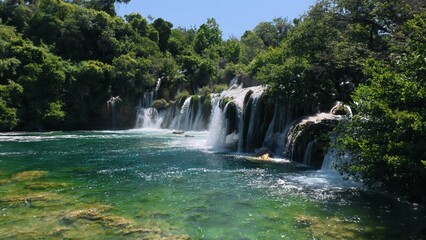 default, waterfall, water, nature, cascade, falls, river, landscape, stream, fall, rock, forest, flowing, green, rocks, stone, park, waterfalls, flow, natural, mountain, fresh, creek, spring, environm