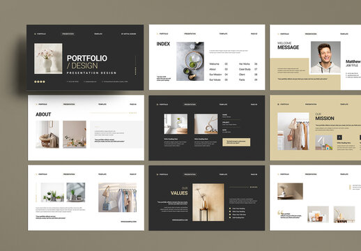 Minimal Portfolio Presentation Template for Creatives