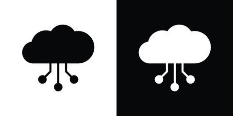 Network cloud icon. Design for website and mobile apps.