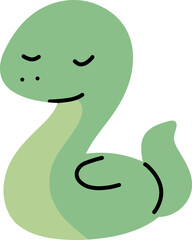 Cute Green Snake