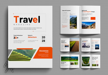 Travel Magazine Template Layout