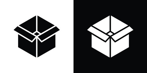 Open box icon vector, Symbol, logo illustrations