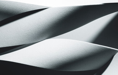 Wavy shapes background, abstract