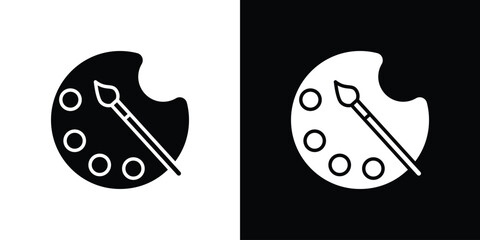 Palette icon vector, Symbol, logo illustrations