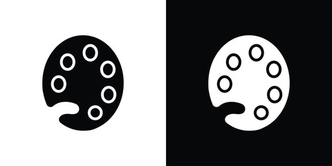 Palette icon vector, Symbol, logo illustrations