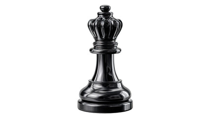 Fototapeta premium Black Chess King: Standing tall and imposing, the black chess king radiates power and strategy, ready to command the game in a single, decisive move.