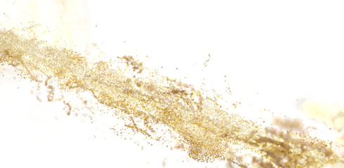 Abstract background with golden glitter particles. Perfect for luxury, beauty, and celebration themes.