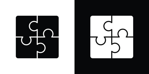Puzzle piece icon vector, Symbol, logo illustrations