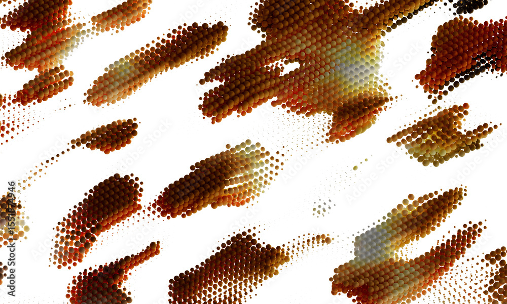 Poster Abstract background image featuring a pattern of brown and orange spheres. Ideal for websites, presentations, and design projects.
