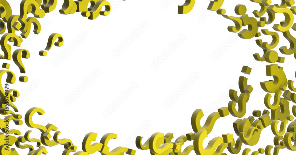Poster Question marks Quiz doubt survey faq public poll.