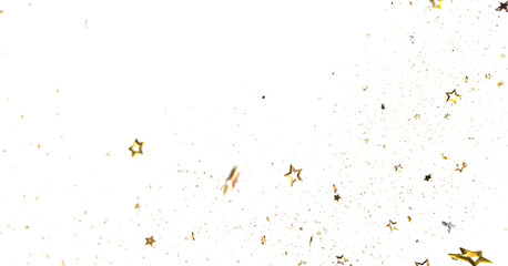 Festive background with gold stars and glitter. Perfect for holidays, celebrations, and more.