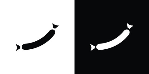 Sausage icon vector, Symbol, logo illustrations