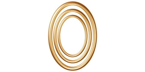 Luxury Golden Decorative Frames Vector Illustration.	