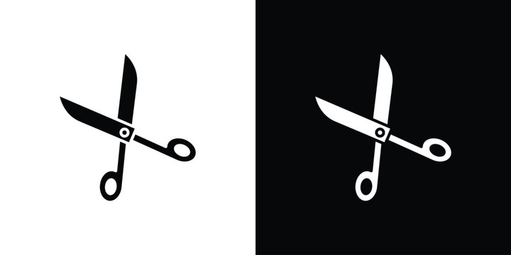 Scissor icon vector, Symbol, logo illustrations