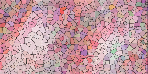 Abstract mosaic pattern in pastel tones artistic design with black lines perfect for decorative backgrounds or unique graphic elements