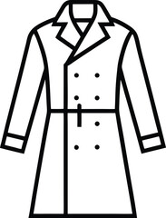 vector illustration of a black jacket