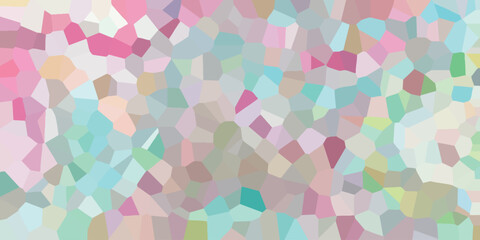 Abstract pastel geometric mosaic background design featuring soft colors and cell-like shapes ideal for various creative projects