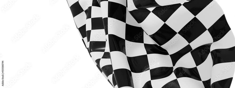Poster high-resolution image of a black and white checkered flag, ideal for backgrounds and designs.