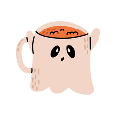Beverage in ghost cup
