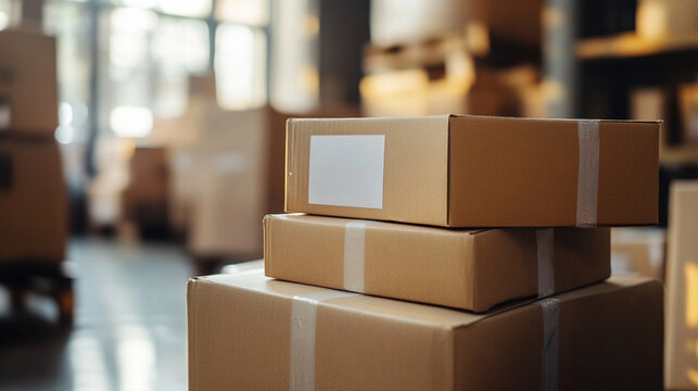 Close-up small-business-packs-and-labels-goods-for-delivery