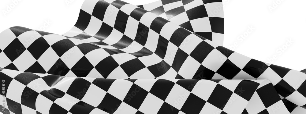 Aufkleber high-resolution image of a checkered flag, perfect for backgrounds, websites, or design projects.