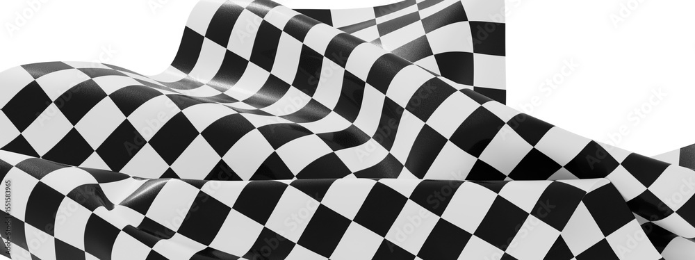 Poster High-resolution image of a checkered flag, perfect for racing themes.  Great for websites, backgrounds, and design projects.
