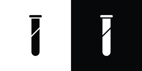 Test tube icon vector, Symbol, logo illustrations
