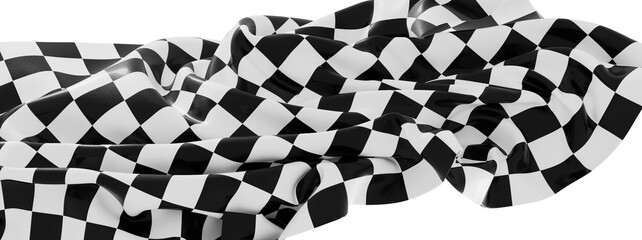 Obraz premium High-quality image of a black and white checkered flag, perfect for sports, racing, and competition themes.