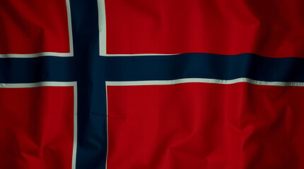 Fototapeta premium Norway Flag – Nordic Cross National Flag of the Kingdom of Norway