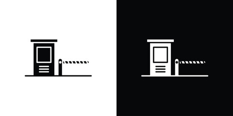 Toll road icon. Design for website and mobile apps.