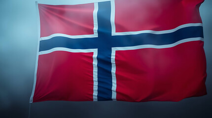 Fototapeta premium Norway Flag – Nordic Cross National Flag of the Kingdom of Norway