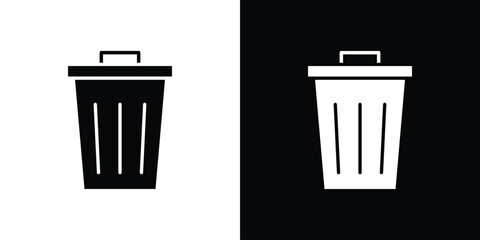 Trash icon vector, Symbol, logo illustrations