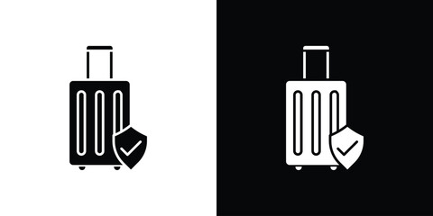 Travel insurance icon vector, Symbol, logo illustrations