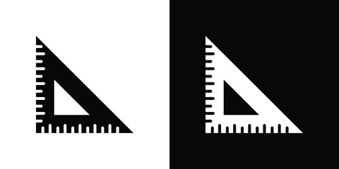 Triangle ruler icon. Design for website and mobile apps.
