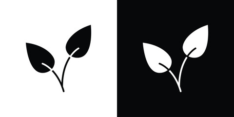 Vegan icon vector, Symbol, logo illustrations