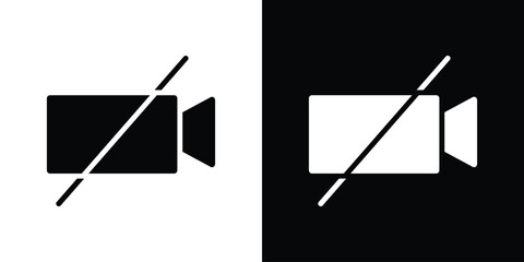 Video off icon vector, Symbol, logo illustrations