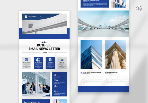 Business Email News Letter Layout
