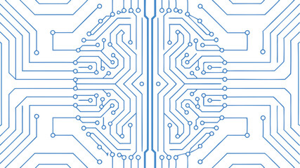 Obraz premium Abstract Illustration Of A Human Brain - AI Futuristic Vector
