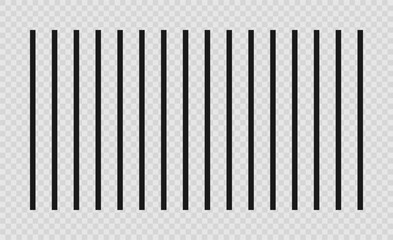 multiple thin vertical black lines on transparent background
