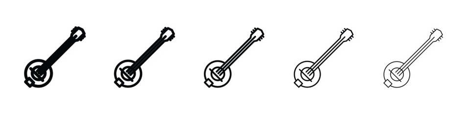 Banjo icon vector, Symbol, logo illustrations