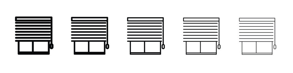Blinds open icon vector, Symbol, logo illustrations