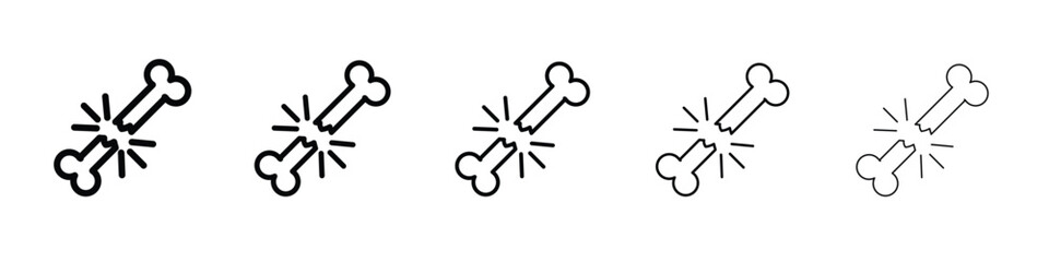 Bone break icon vector, Symbol, logo illustrations