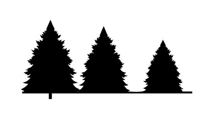 christmas trees set