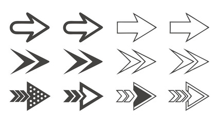 vector set of arrows