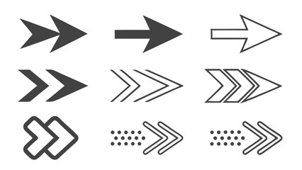 set of arrow icons