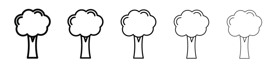 Broccoli icon vector, Symbol, logo illustrations
